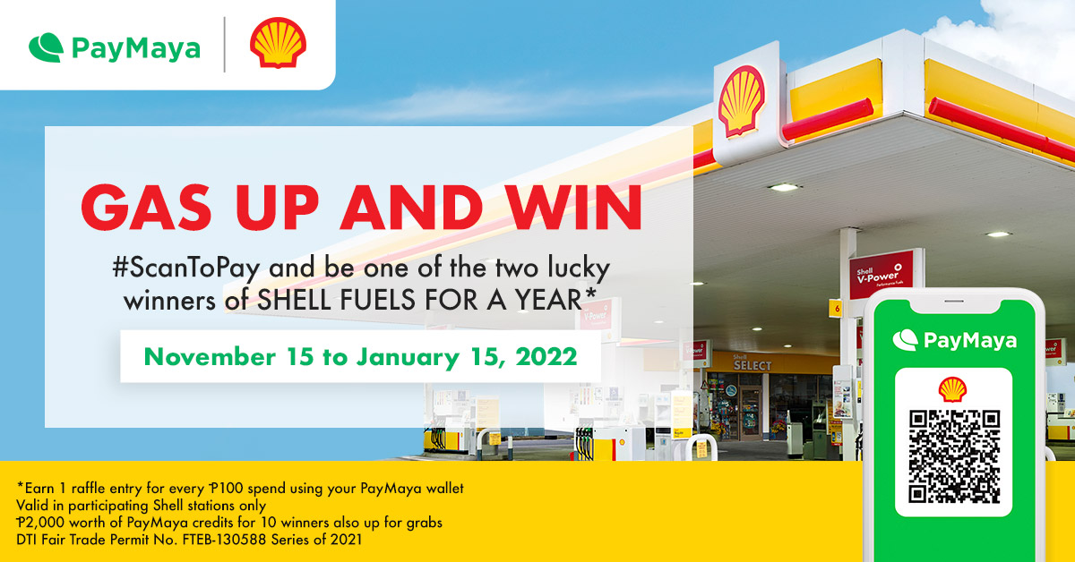 Gas Up and Win one year's worth of Shell Fuel when you ScanToPay!